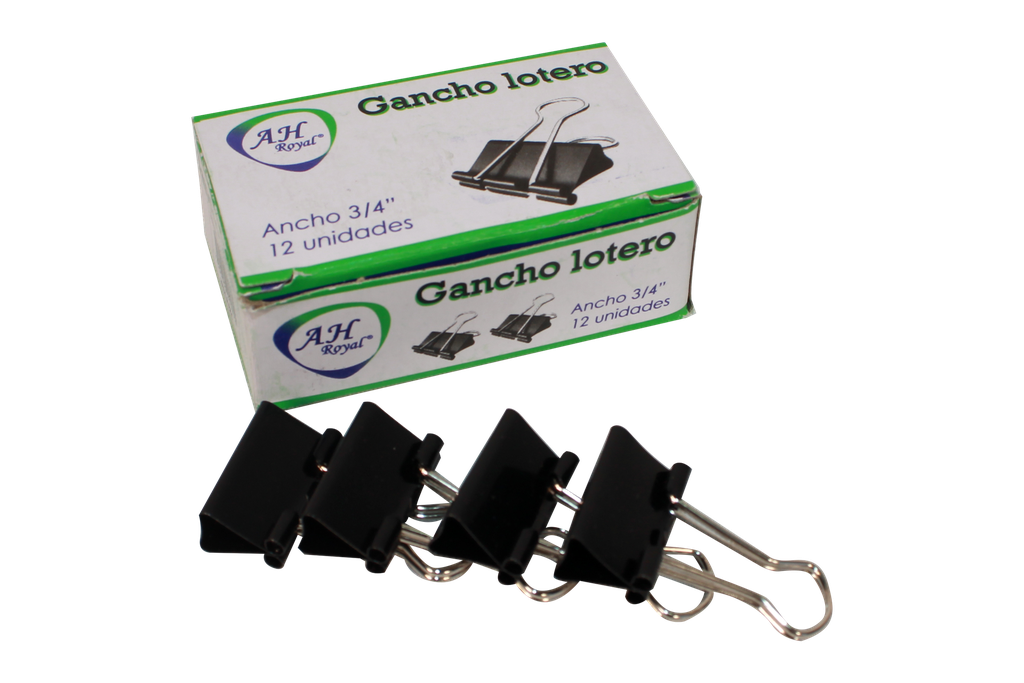 GANCHO AH ROYAL LOTERO  19MM(3/4&quot;) DOCENA [PAC90502 / PAC90039-1178]