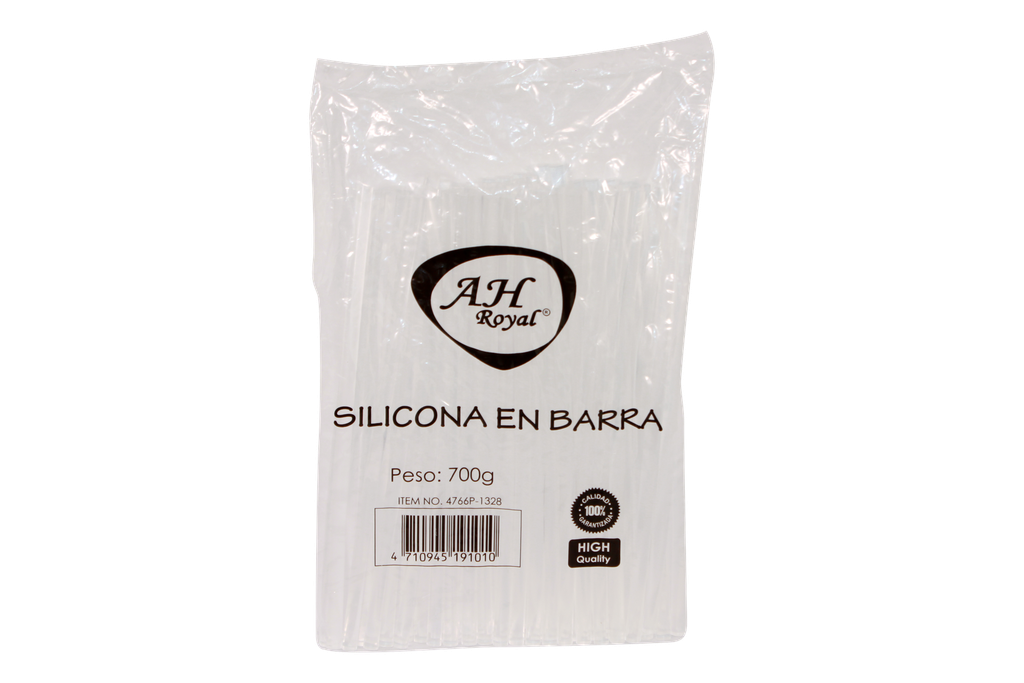 SILICONA AH ROYAL EN BARRA DELGADA 700 GRAMOS REF 708B (7.2MM X 26CM)