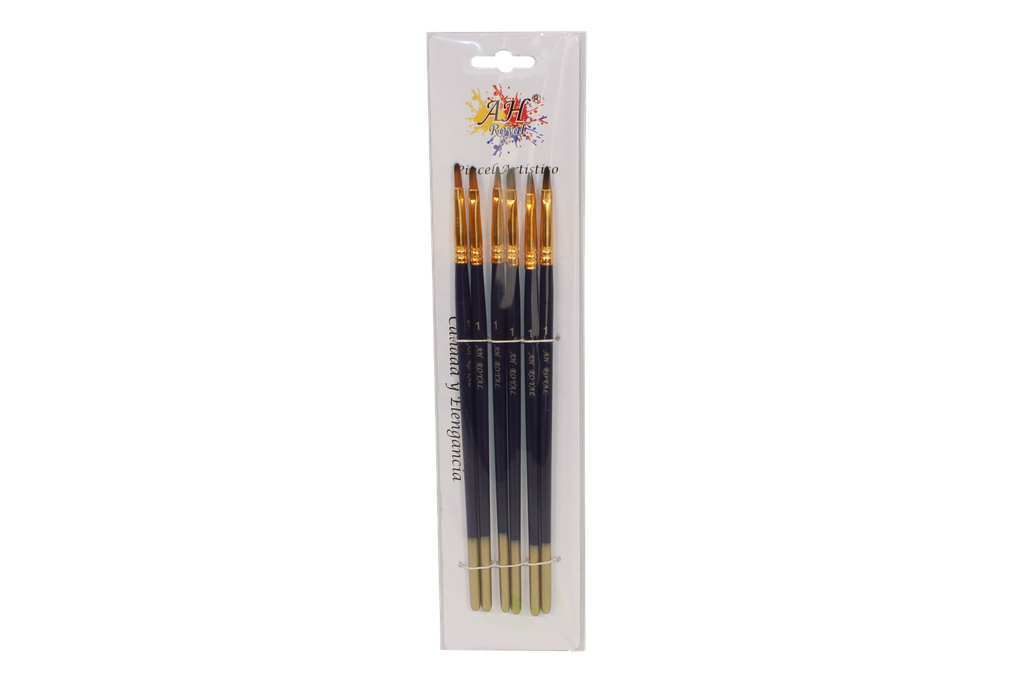 PINCEL AH ROYAL LENGUA DE GATO No. 1 X6 DISPLAY X10 [PAC20077-901]
