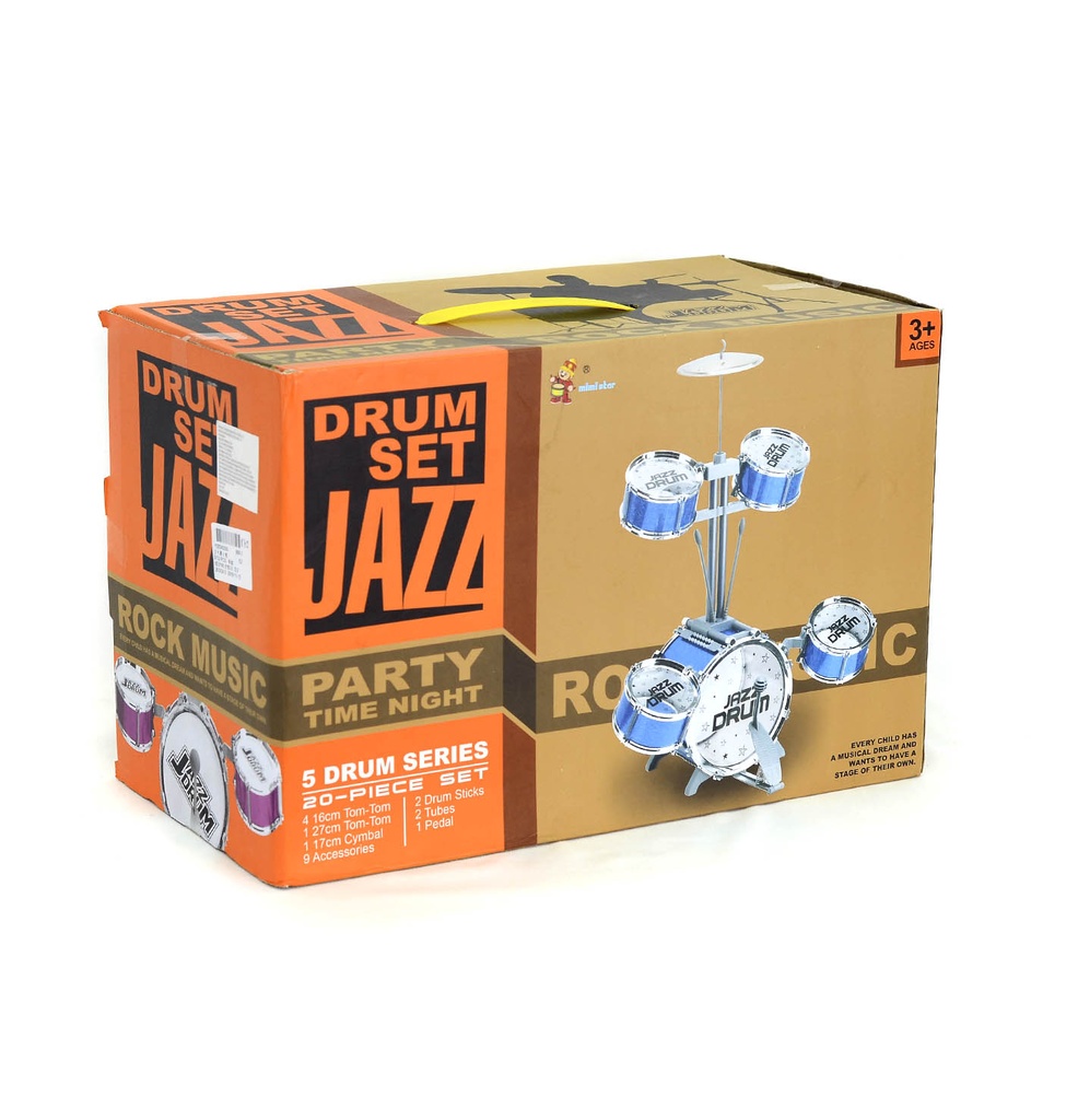 JUEGO DE TAMBOR JAZZ MEDIANO [990-7]