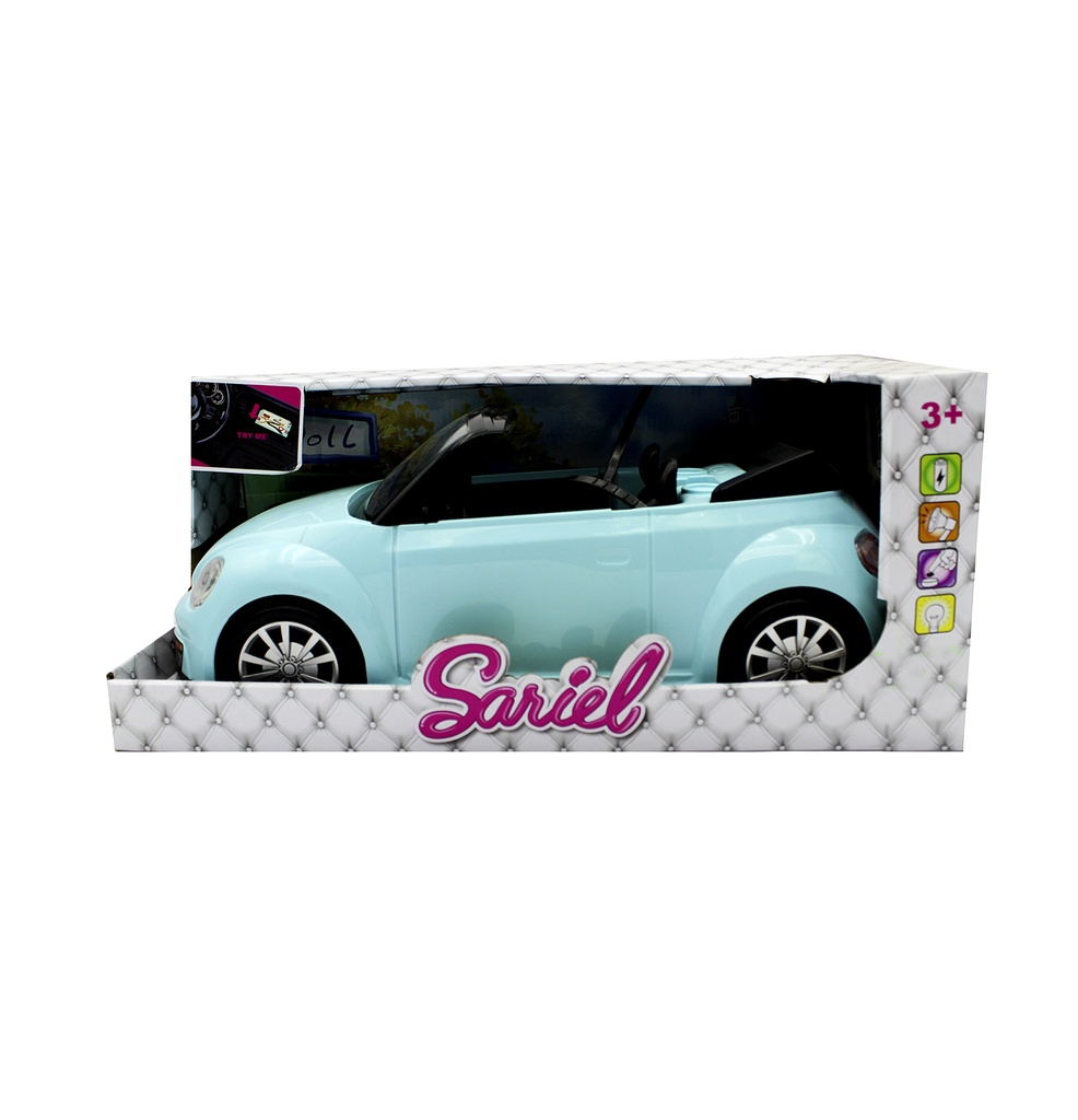 CARRO DEPORTIVO PARA MUÑECA CON LUZ Y SONIDO CAJA X 12 UNDS  [6622-B]