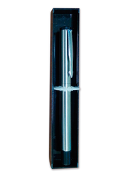 [PA1332] BOLIGRAFO FINO PLATEADO, DORADO Y NEGRO CON ESTUCHE [PAC90244-1332]