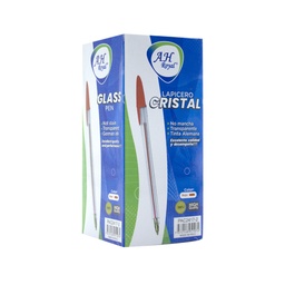 [PA2] BOLIGRAFO AH ROYAL CRISTAL ROJO CAJA X 80 DPS (DISPLAY X50 UND) - [PAC70634-2][PAC2417]