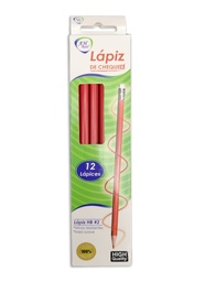 [PA4130] LAPIZ AH ROYAL ROJO ECOLOGICO CON BORRADOR (DISPLAY X12UNDS) [PAC70099-4130]