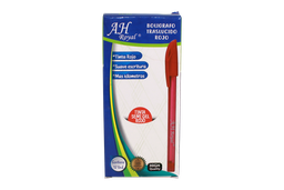 [PA4190] BOLIGRAFO AH ROYAL  CRISTAL SEMI GEL ROJO CAJA X 240 DPS  (DISPLAY X 12UND)- [PAC70631-4190]
