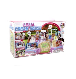 [JU4788] CASA DE MUÑECAS CON CUARTO,COCINA,BAÑO,SALA CAJA X 4 UNDS [L0438]