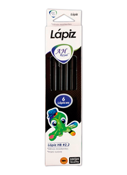 [PA35] LAPIZ AH ROYAL NEGRO 2HB   (DISPLAY X 6UNDS) CAJA X 480 DISPLAY [PAC2511]