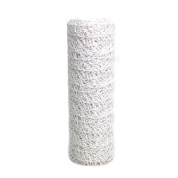 [HO46] MALLA DE NAVIDAD CON POLVO BLANCO CAJA X 120 UND [PAC2625]