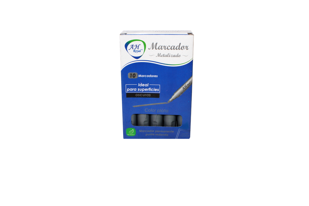 MARCADOR GRUESO AH ROYAL METALICO PLATA 420  CAJA X 120 DPS (DISPLAY X10UNDS)  [PAC90023-1160]
